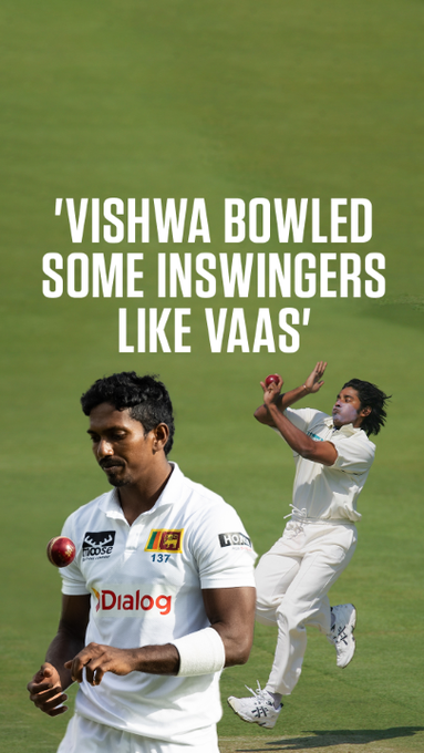 Vishwa Fernando 🤝 Chaminda Vaas 