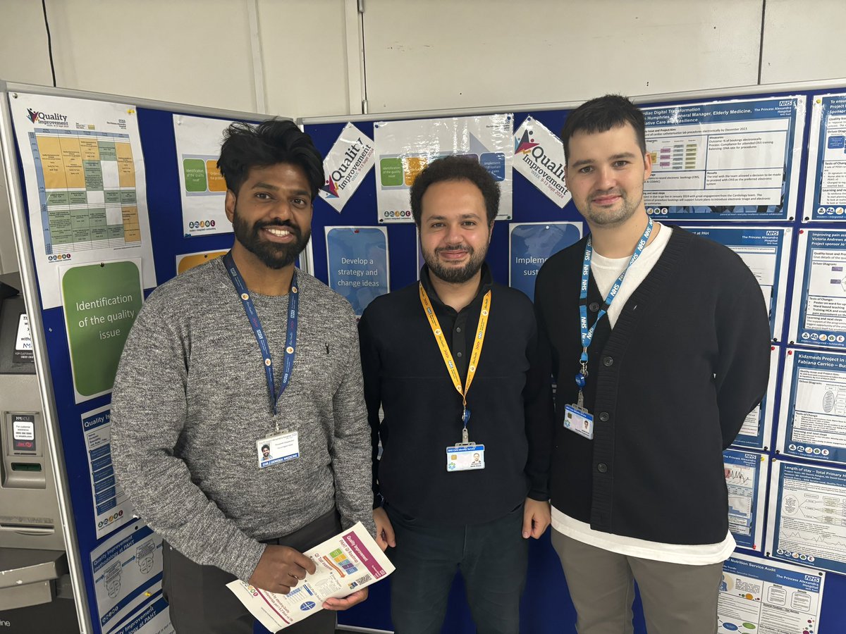 Thank you to our Clinical Digital Fellow who found a moments reprieve from preparations for ‘full dress rehearsal’ to support us on the quality improvement stand for #QIWeek2024 … exciting times ahead #AlexHealth 🙌🙌🙌