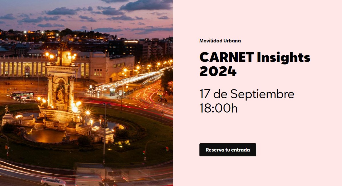 Con motivo de la #SemanaEuropeadelaMovilidad, <a href="/carnetBCN/">CARNETBCN</a> presenta una nueva edición de #CARNETInsights en la que han contado con Oliva García, Directora de I+D en Nommon, para hablar sobre #movilidadurbana e infraestructuras inteligentes.

¡Allí nos vemos!
casa.seat/es/agenda/CARN…