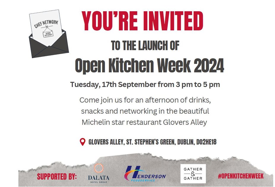 SkillsWestIE's tweet image. 👩‍🍳 @ChefNetworkIRL is inviting anyone with an interest in a career in professional kitchens to experience what it is really like behind the scenes 🍝 
 
We hope that you can join to launch #OpenKitchenWeek 2024

REGISTER 👉 lnkd.in/epgwKrp9