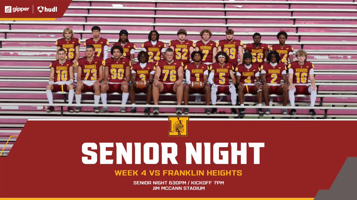 North Warriors AD (@northwarriorsad) on Twitter photo WEEK 4 / SENIOR NIGHT
๐ <a href="/WNWarriorsFB/">Westerville North Football</a> vs Franklin Heights
๐ McCann Stadium
๐๏ธ westerville.hometownticketing.com/embed/all?tileโฆ ($8 adults, $7 students)
๐บ Facebook ("Westerville North Sports Network")
๐น <a href="/WNHSBands/">WNHS Bands</a>
๐ฃ <a href="/wn_cheerleading/">WNHS Cheerleading</a> <a href="/WNHSDrillTeam/">WarriorettesDrillTeamWNHS</a>
๐บ๐ธ Rep Your Country <a href="/WNstudent/">WN Student Section</a>
#ALLN WEEK 4 / SENIOR NIGHT
๐ <a href="/WNWarriorsFB/">Westerville North Football</a> vs Franklin Heights
๐ McCann Stadium
๐๏ธ westerville.hometownticketing.com/embed/all?tileโฆ ($8 adults, $7 students)
๐บ Facebook ("Westerville North Sports Network")
๐น <a href="/WNHSBands/">WNHS Bands</a>
๐ฃ <a href="/wn_cheerleading/">WNHS Cheerleading</a> <a href="/WNHSDrillTeam/">WarriorettesDrillTeamWNHS</a>
๐บ๐ธ Rep Your Country <a href="/WNstudent/">WN Student Section</a>
#ALLN