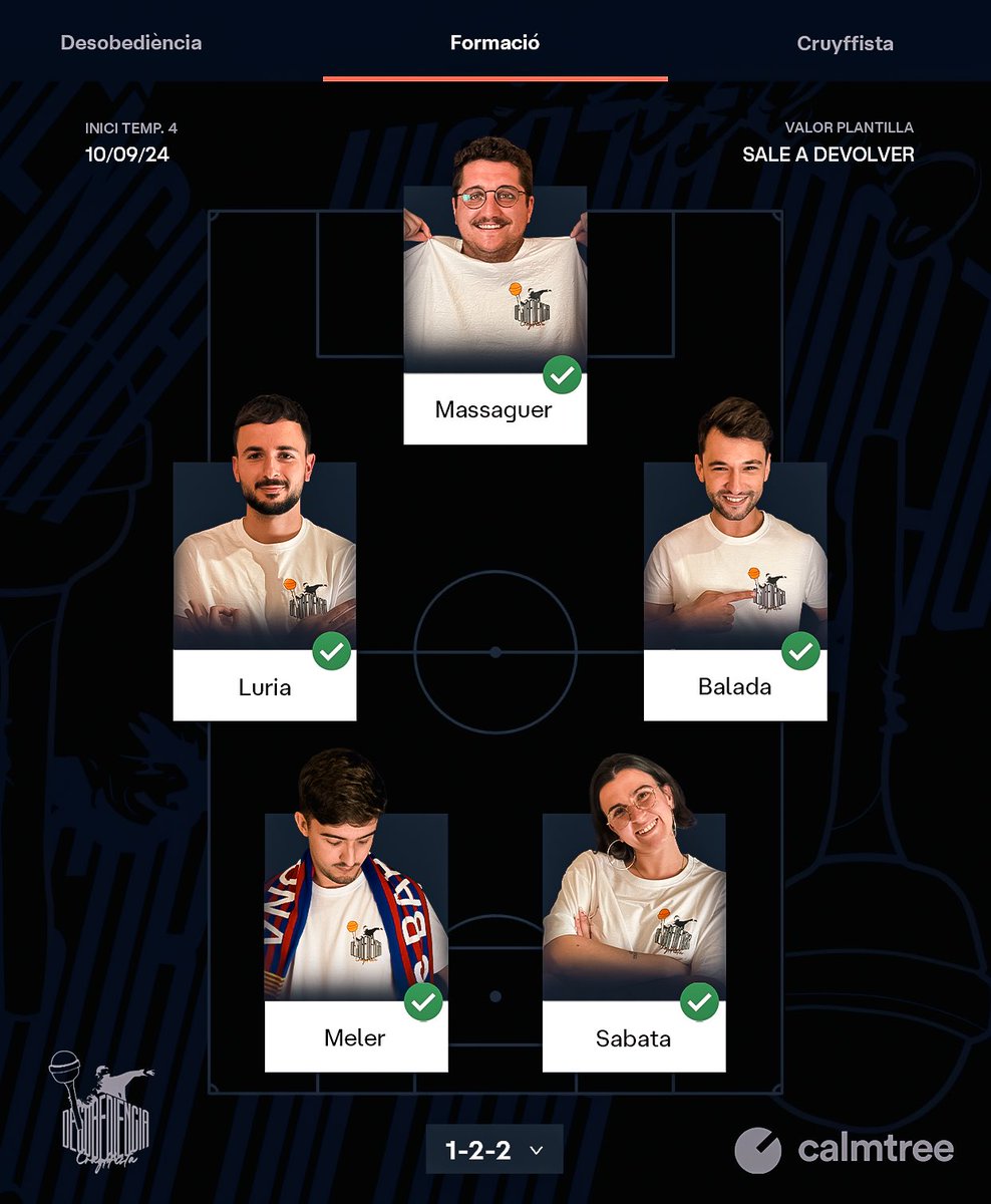 Teniu la vostra alineació preparada? 

COMENÇA UNA NOVA TEMPORADA 🧡

📅 Demà a les 12h