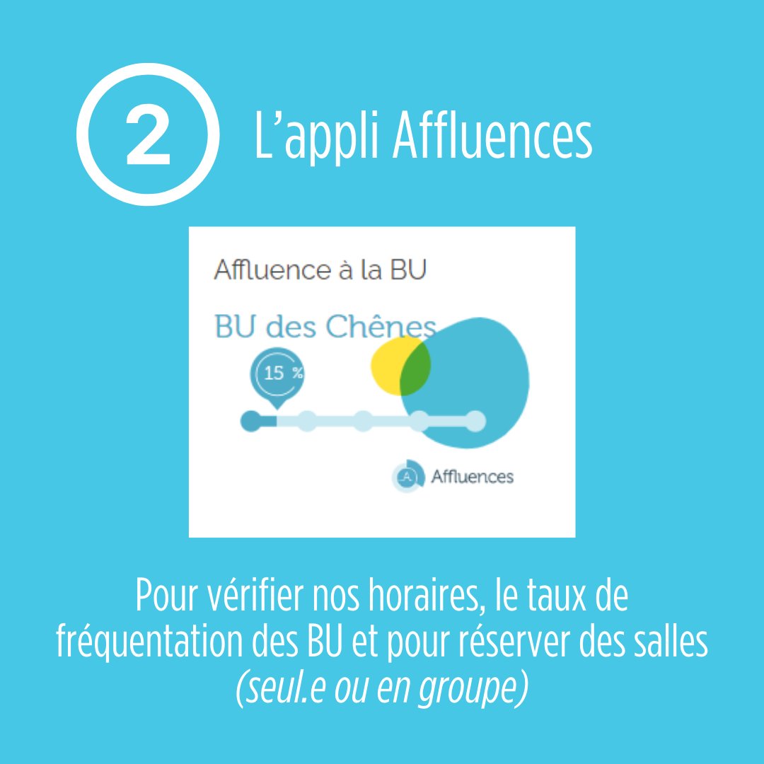 bu_cyu's tweet photo. Les 3 indispensables pour bien démarrer à la BU : la carte étudiante, l'appli @Affluences_App et notre site web enregistré dans les favoris🙂
#bibliothequeuniversitaire
#cybu #cyuniv https://t.co/rXj6lfpxm5