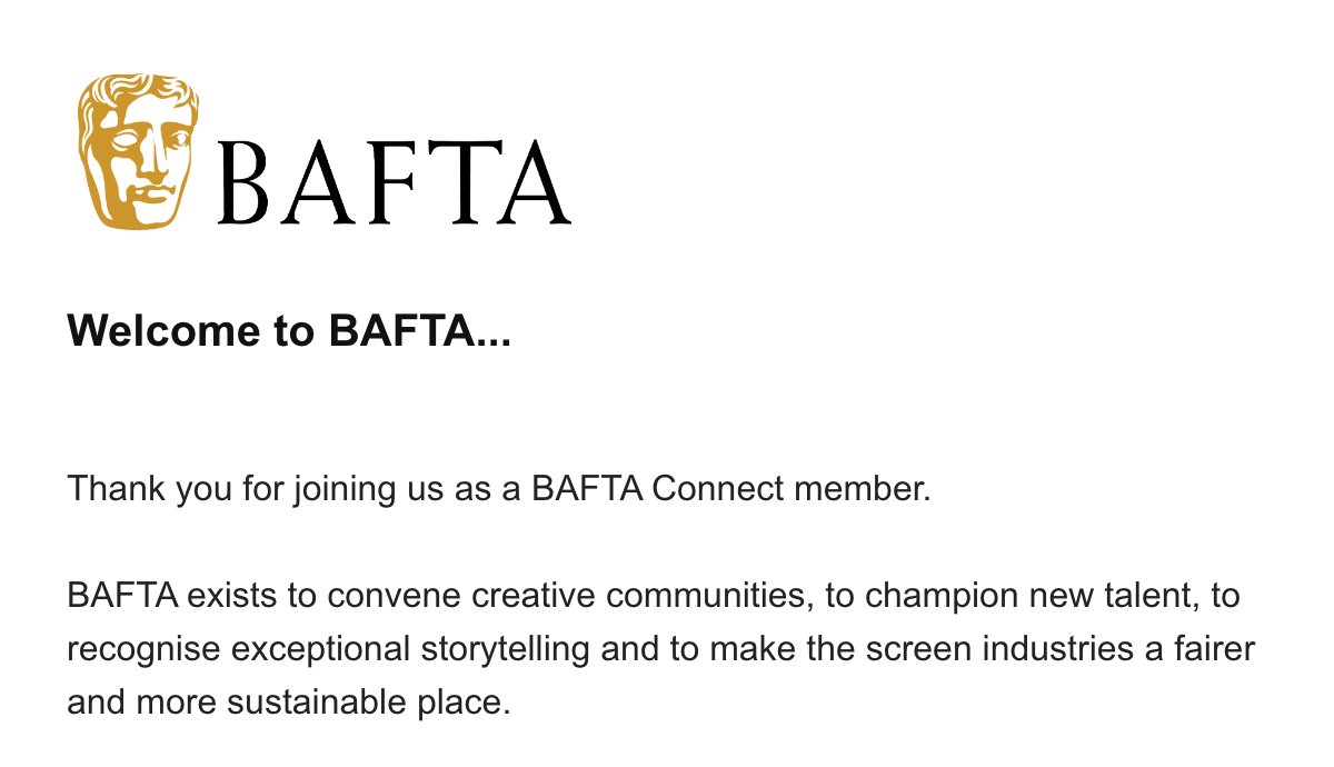 Annie Warburton (@annie_warburton) on Twitter photo Back to work with a BANG! Thank you so much <a href="/BAFTAGames/">BAFTA Games</a> for having me join as a new BAFTA Connect member! 🙏
I'm utterly delighted and can't wait to make the most of my membership. Back to work with a BANG! Thank you so much <a href="/BAFTAGames/">BAFTA Games</a> for having me join as a new BAFTA Connect member! 🙏
I'm utterly delighted and can't wait to make the most of my membership.