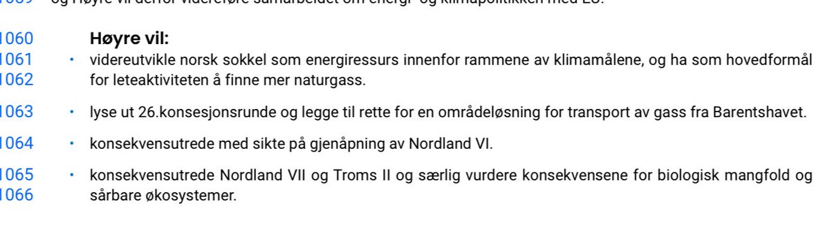 Midt i en klima- og naturkrise vil Høyres programkomite altså åpne for oljeboring i LOFOTEN? Hvilken verden lever de i?