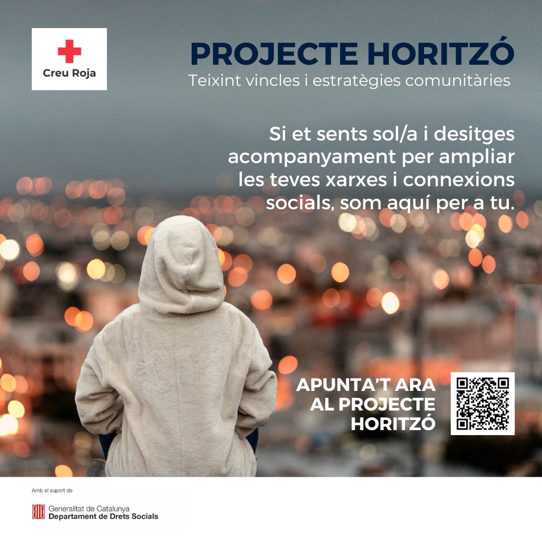 CreuRojaGirona's tweet image. Deixa&apos;ns les teves dades a la web i ens posarem en contacte amb tu.
O si ho prefereixes, truca&apos;ns per informar-te al 972 22 22 22.
#SoledatNoDesitjada #ProjecteHoritzó