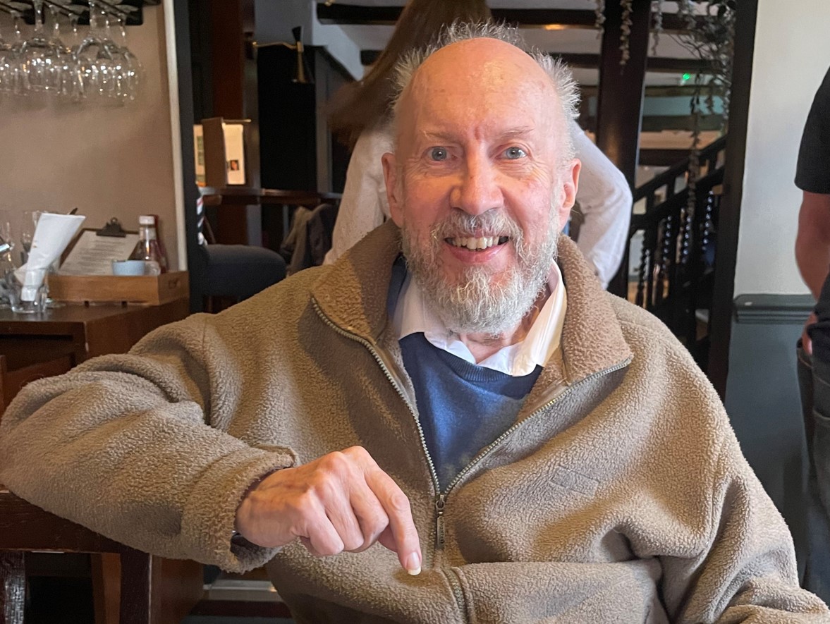 We are all sad to hear the news of the death of Professor David Dumville (1949–2024). He will be greatly missed. This picture captures him celebrating his 75th birthday earlier this year, with family.

<a href="/UoA_LLMVC/">Aberdeen Uni LLMVC</a> <a href="/AberdeenHistory/">AberdeenHistory</a> <a href="/AberdeenVikings/">Scandinavian Studies at Aberdeen</a>