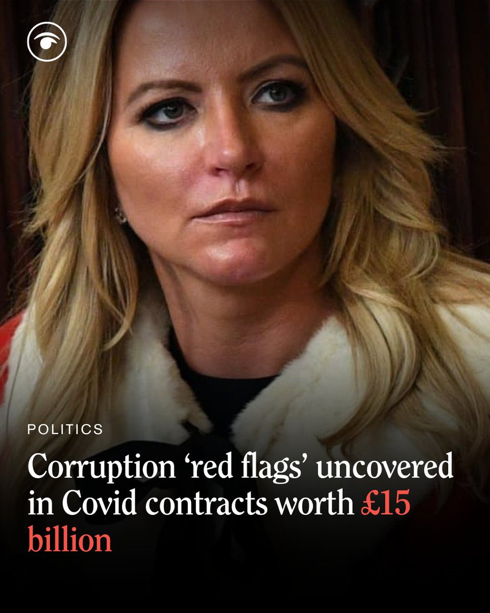 At least 28 contracts worth £4.1 billion went to people with known political connections to the Conservative Party 👀