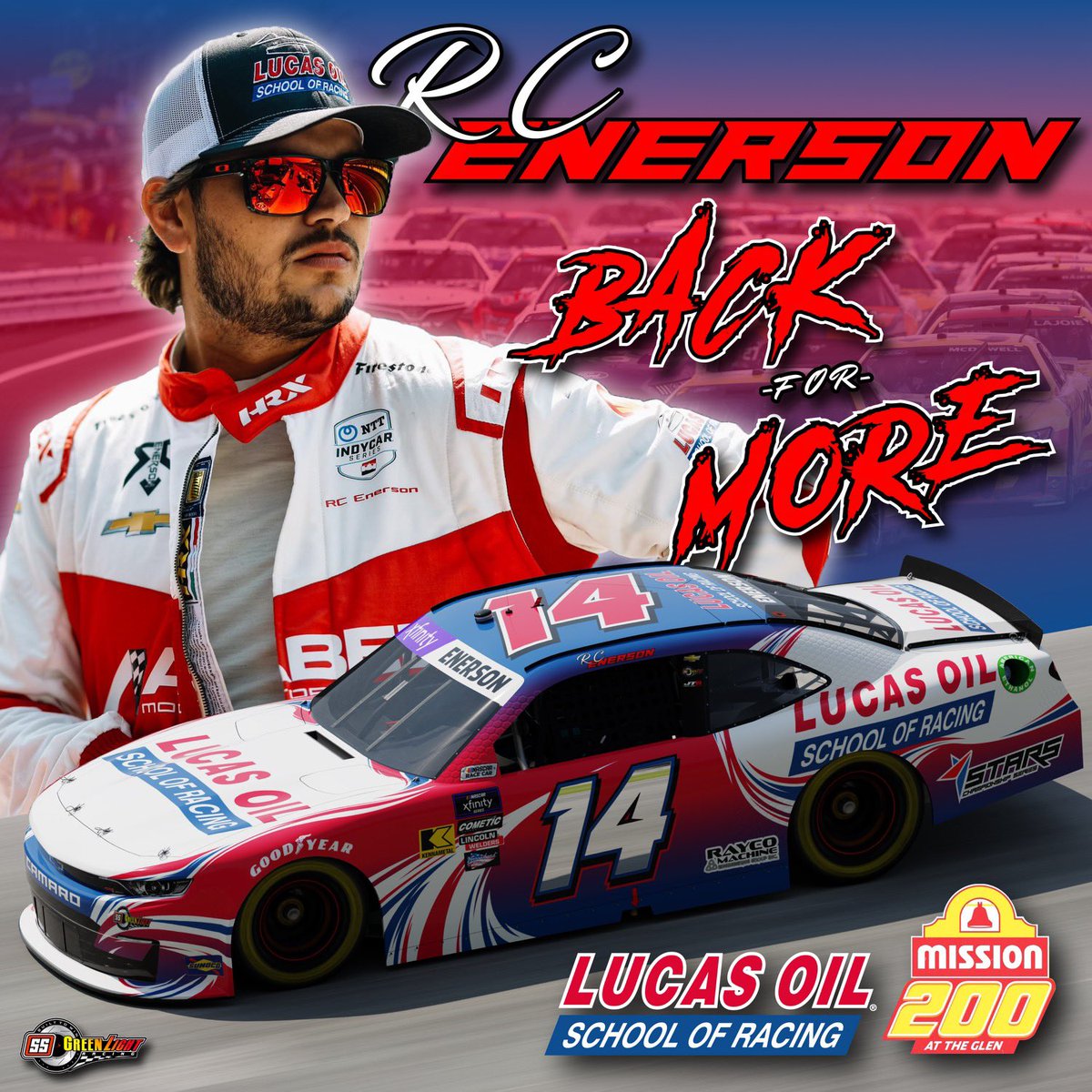 SS GreenLight Racing (@ssglr0708) on Twitter photo 🚨 He’s Back 🚨
We are super excited to welcome back <a href="/RCEnerson/">RC Enerson</a> and <a href="/LucasRaceSchool/">Lucas Oil School of Racing</a> to SS-Greenlight Racing for this weekend <a href="/WGI/">Watkins Glen International</a> for the Mission 200! 🚨 He’s Back 🚨
We are super excited to welcome back <a href="/RCEnerson/">RC Enerson</a> and <a href="/LucasRaceSchool/">Lucas Oil School of Racing</a> to SS-Greenlight Racing for this weekend <a href="/WGI/">Watkins Glen International</a> for the Mission 200!