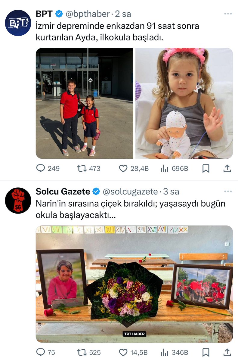 Bir çocuğun geleceğini aldığınız için, masumluğundan faydalandığınız için Allah belanızı versin. Her gün acı çekmeniz ve gerçek bir adalet uygunması dileğiyle. 
#Narin