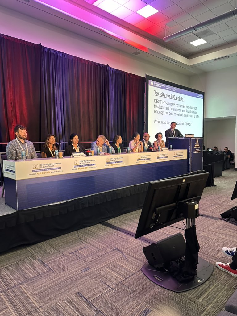 Prunella Blinman (@drprunellab) on Twitter photo The Know Your Targets Quiz Show with quiz master <a href="/StephenVLiu/">Stephen V Liu, MD</a> with a narrow win by Team Canada lead by Natasha Leighl over Team Australia lead by <a href="/bensolomon1/">Ben Solomon</a>
Way too many correct answers for an early morning session. Great start to the day! #WCLC24 The Know Your Targets Quiz Show with quiz master <a href="/StephenVLiu/">Stephen V Liu, MD</a> with a narrow win by Team Canada lead by Natasha Leighl over Team Australia lead by <a href="/bensolomon1/">Ben Solomon</a>
Way too many correct answers for an early morning session. Great start to the day! #WCLC24