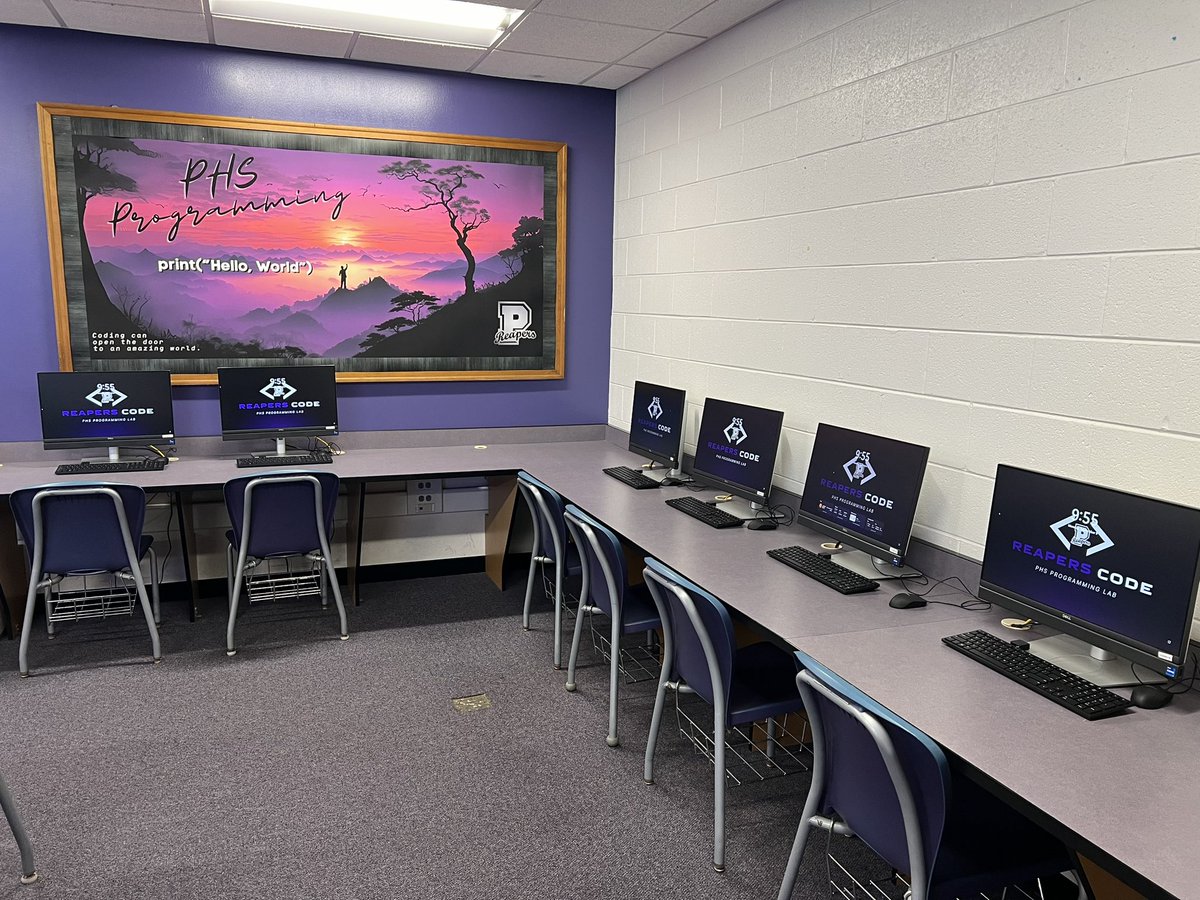 PlanoCompSci's tweet image. Excited to share the opening of our PHS Programming Lab, affectionately referred to in the building as the Code Lab! Thank you @mheller2115 for always getting what our students need to learn and thrive!
