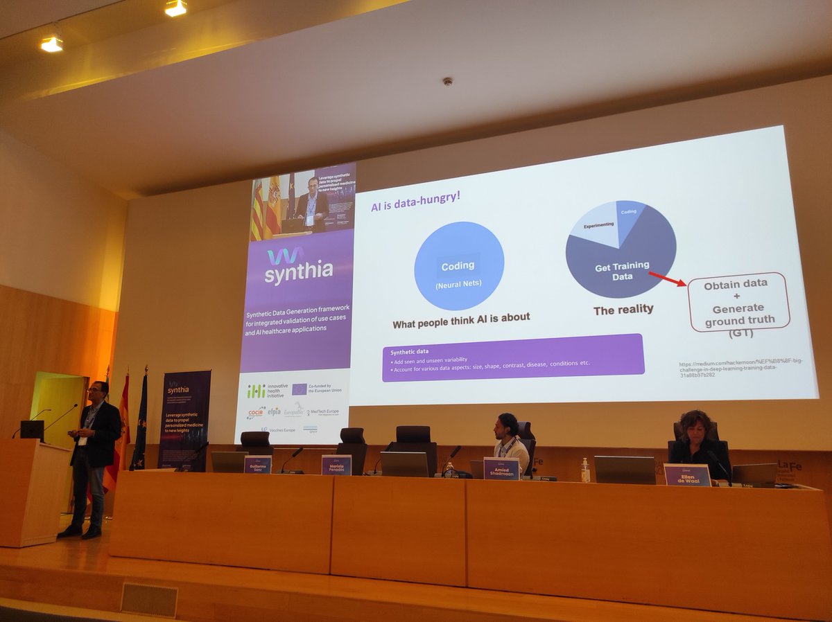 scfragkoul's tweet photo. Day 1 of @IHI_SYNTHIA #KoM was a success! The discussions about tackling the challenges in #synthetic_data and #AI in #healthcare have already started! So glad that @CERTHellas is part of this consortium! Many thanks to the coordinators @IISLaFe and Matical! https://t.co/DIQM74Mdb1