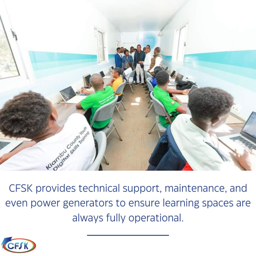 We’re committed to making technology reliable for every institution. Visit cfsk.org to learn more on how you can be part of this revolution.
#SustainingEducation #CFSK #TechSupportKenya #ICT #Tech #Fintech #Digitization #Elearning #WealthCreation