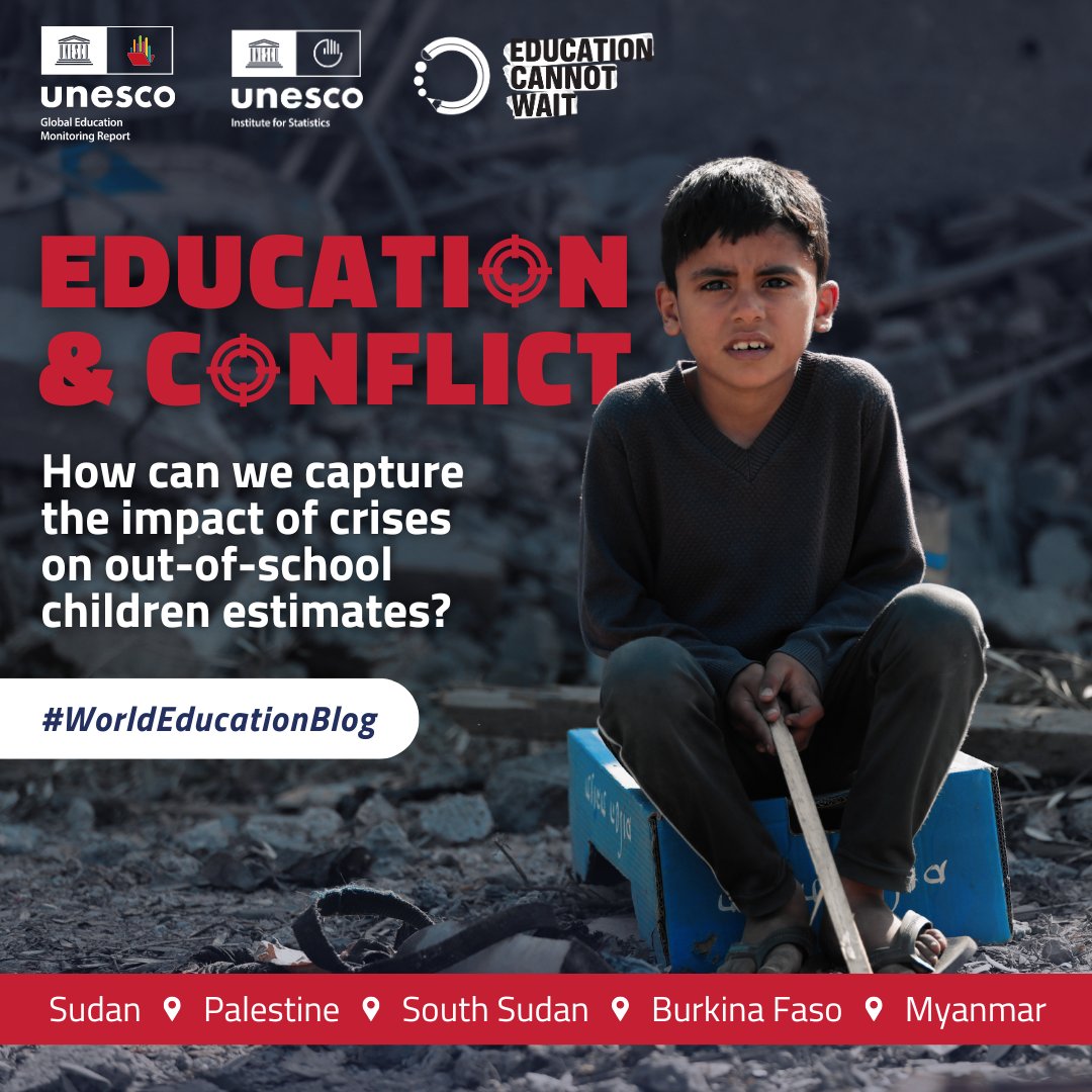 In times of crisis, accurate data on out-of-school children is crucial for targeted policy-making.
How can we enhance our estimates to capture the impact of crises?
Learn in the #WorldEducationBlog: bit.ly/48SrhL4

#ProtectEducationFromAttack