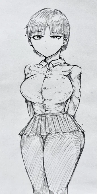 今日は落書きでお茶を濁す!
こういう低身長気味のくせに乳でっかくてケツもパッツパツな目つき悪いガールが性癖なんすわ 