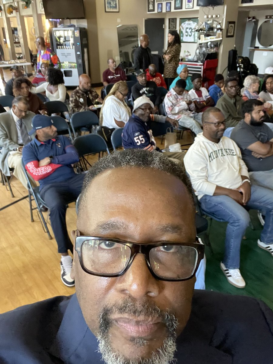 Black Men of Milwaukee Turned Out to Challenge Our Campaign. Questions were answered. Policy was Provided. Accomplishments Acknowledged. Support was Secured. Black Men want to be Heard. We came to Listen. It Made a Difference! Thank you Milwaukee. Thank you Bronzeville! Vote to