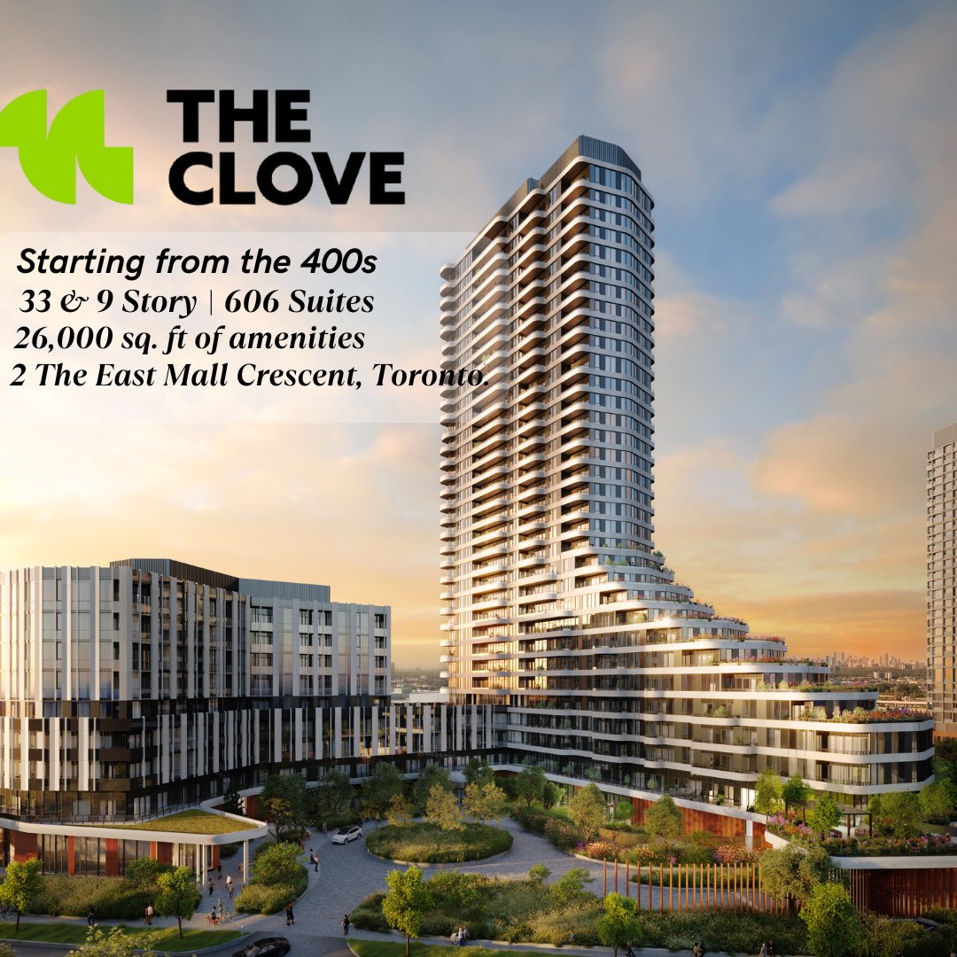 MartaPozni4524's tweet image. A 32-acre master-planned community
Interconnected community trail system
9+ acres of vibrant public realm
180,000 sq ft of new retail

Reserve your suite today! 
Contact me at 647-836-9130 or email me at marta.pozniakowski@gmail.com

#TheClove #UrbanVillage #MixedUseCommunity