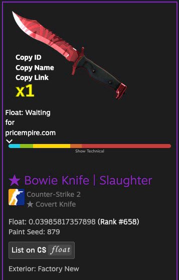 GIVEAWAY TIME 💫🎁

★ Bowie Knife | Slaughter (Factory New)

♥️ Like
✅ Follow <a href="/SynchoCS/">Syncho</a> &amp; <a href="/rosie_river/">Rosie River</a> 
🔄 Retweet this post

Drawing on 14th Saturday 🏆
Will be drawn LIVE on my 24h CS2 Stream !! 
🔗(Link in bio)