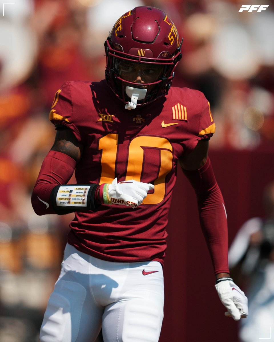 PFF College (@pff_college) on Twitter photo Highest Graded Week 2 Cornerback:
🌪️ Darien Porter, Iowa State: 91.3
<a href="/CycloneFB/">Iowa State Football</a> Highest Graded Week 2 Cornerback:
🌪️ Darien Porter, Iowa State: 91.3
<a href="/CycloneFB/">Iowa State Football</a>