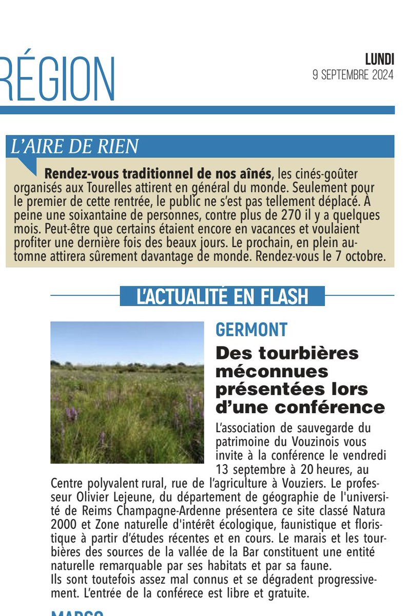 Conférence présentant les travaux du <a href="/ComGegenaa/">GEGENA</a> sur le marais de Germont-Buzancy. <a href="/universitereims/">Université de Reims Champagne-Ardenne</a> <a href="/MaisonSHS_URCA/">Maison des SHS - Université de Reims</a> <a href="/ZoneArgonne/">Zone Atelier Argonne</a>