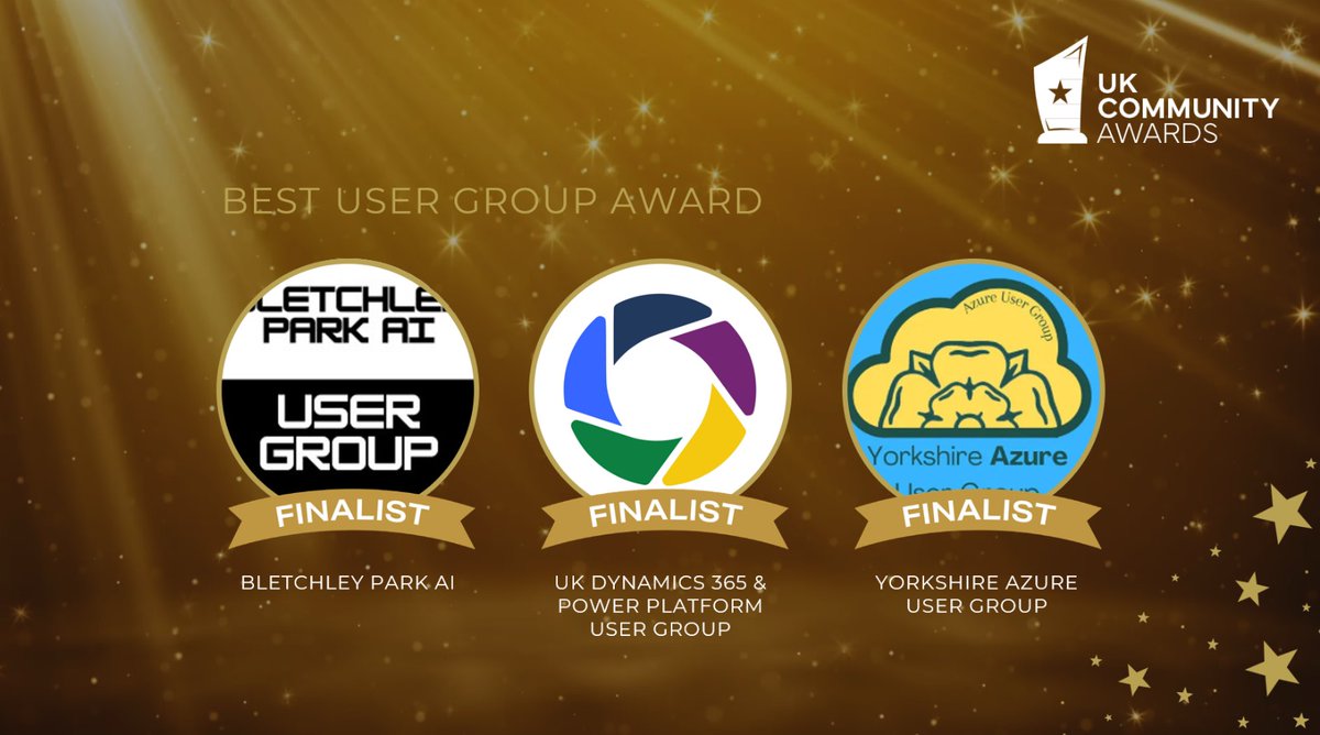 🌟 Delighted to Announce the Best User Group Award Finalists for the UK Community Awards! 🌟

These exceptional user groups have fostered community engagement, shared knowledge, empowered individuals and more. 

Visit our website to vote - ukcommunityawards.co.uk

#ScottishSummit