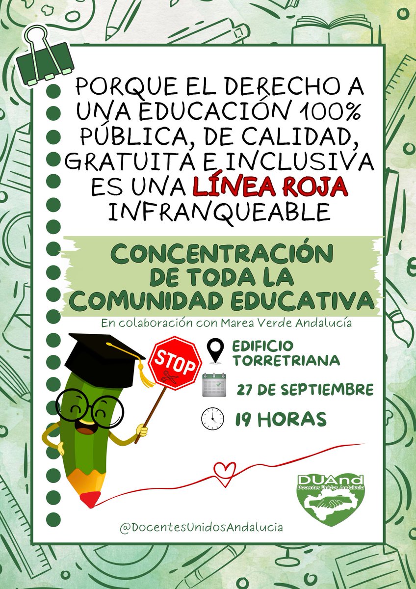 DUAndalucia's tweet photo. Este 27 de septiembre de 2024 a las 19 horas en el Edificio Torretriana tenemos una cita en Sevilla con nuestra querida Consejera. Le haremos entrega de regalitos y de estas postales, con cada una de nuestras reivindicaciones. ¡No olvides la tuya! ¡No faltes! ¡La Mari viene! https://t.co/wsuHhcbgfN