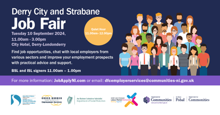 Derry GP Federation (@gpfed_derry) on Twitter photo Want to get back into work or change jobs? Come and speak to us about our opportunities during the #JobFairDerryStrabane Tuesday 10thSeptember 2024 in City Hotel, Derry from 11am to 3pm. See you there! <a href="/dcsdcouncil/">Derry Strabane Cncl</a> <a href="/CommunitiesNI/">Communities NI</a> Want to get back into work or change jobs? Come and speak to us about our opportunities during the #JobFairDerryStrabane Tuesday 10thSeptember 2024 in City Hotel, Derry from 11am to 3pm. See you there! <a href="/dcsdcouncil/">Derry Strabane Cncl</a> <a href="/CommunitiesNI/">Communities NI</a>