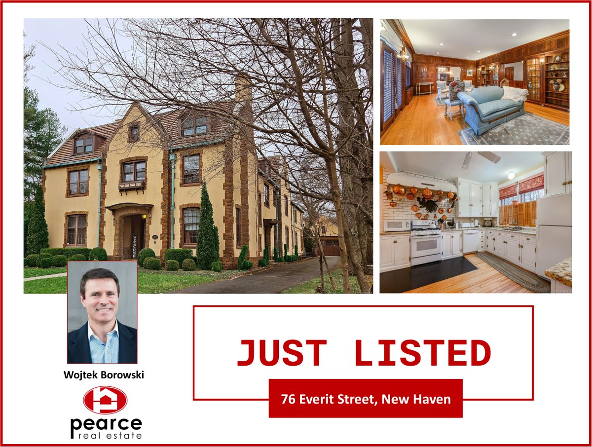 PearceRE's tweet photo. JUST LISTED! 🏡 76 Everit Street, New Haven, CT. $1,525,000. This stunning East Rock stucco &amp; stone house was built for the Winchester Family in 1909 in Tudor Revival style. 7 Beds, 6 Full Baths, 3 Partial Baths, 8105 SqFt.

🛜 https://t.co/HEOENQXZqn

#NewHaven
#Connecticut https://t.co/X8Atm6OaSU