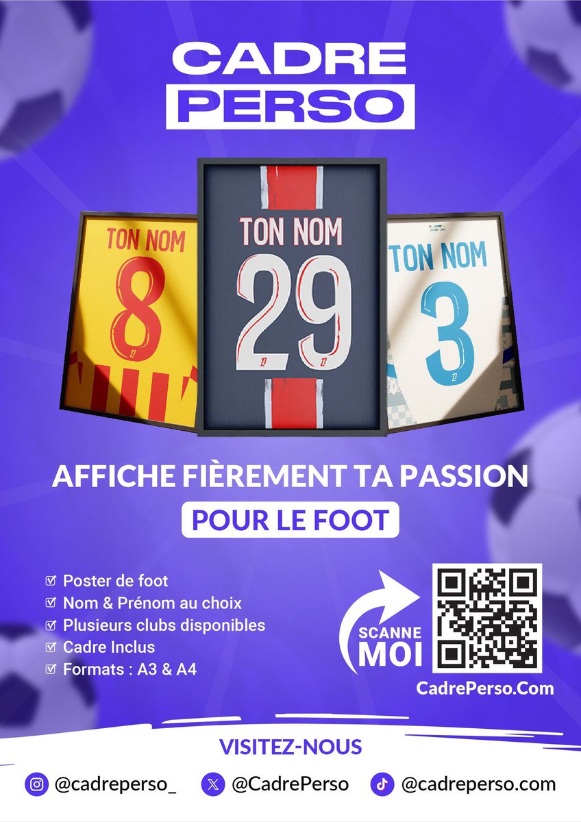 Nouveau #CONCOURS 🎁 

Je vous régale une fois de plus communauté Club Pro avec un cadre personnalisé chez <a href="/CadrePerso/">CADRE PERSO ⚽️</a> 

Il suffit : 

➡️ Follow @Tlintox &amp; <a href="/CadrePerso/">CADRE PERSO ⚽️</a> 
➡️ RT et ❤️ cette publication 
➡️ Mentionne 2 amies à toi en commentaire

☀️ TAS : 09/10
 Bonne chance à tous🍀