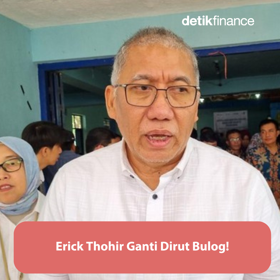 detikfinance's tweet photo. Menteri BUMN Erick Thohir merombak direksi Perum Bulog. Direktur Utama Bayu Krisnamurthi diganti Wahyu Suparyono.
>> https://t.co/T2JrriWLxg
#detikfinance #dirutbulog #erickthohir #bulog https://t.co/MwtiRTBRbo