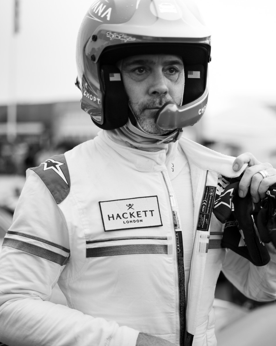 Experiencing the power of these iconic machines and witnessing the brilliance of racers at Goodwood Revival, like <a href="/dariofranchitti/">Dario Franchitti</a>, <a href="/MFranchitti/">Marino Franchitti</a> and <a href="/JimmieJohnson/">Jimmie Johnson</a> 
#HackettLondon #HowToHackett