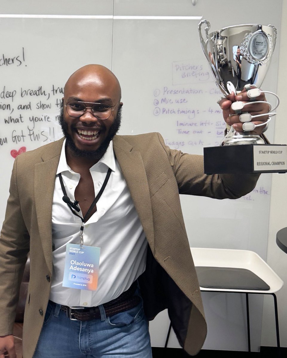 PalmplugLabs's tweet photo. Excited to share that Palmplug won the Oklahoma regional! 🏆🎉 We're heading to the Startup World Cup! https://t.co/vQA6UJdHWO