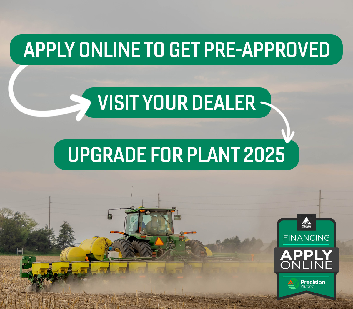 Agco Finance currently has promotional rate financing available on Precision Planting products until 9/30/24 🌾
Learn more and apply | qrco.de/bf6mP6