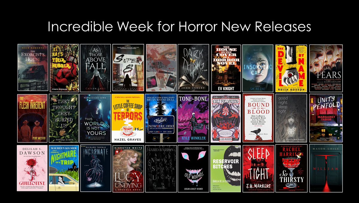 Jack Finn (@therealjackfinn) on Twitter photo How can you beat such an incredible week of horror new releases?!
Check out these new titles:
The Exorcist’s House – Genesis – Nick Roberts @nroberts9859
It Eats Your Hunger – Joseph Murnane
As Those Above Fall – Catlyn Ladd
Super 8 – Adam Lewis <a href="/AdamLewisAuthor/">Adam Lewis Author</a>
Hello Listener How can you beat such an incredible week of horror new releases?!
Check out these new titles:
The Exorcist’s House – Genesis – Nick Roberts @nroberts9859
It Eats Your Hunger – Joseph Murnane
As Those Above Fall – Catlyn Ladd
Super 8 – Adam Lewis <a href="/AdamLewisAuthor/">Adam Lewis Author</a>
Hello Listener