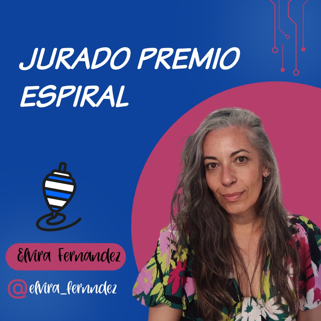 PremioEspiral's tweet photo. ¡Desde el CEIPMMA llega la súper profe multitarea Elvira Fernández!👩‍🏫✨Comunicadora, blogger, podcaster en #AtenciónSelectiva, y Premio al mejor podcast de Madresfera 🎙️. ¡Ah! Y también escritora y orgullosa #Eduworkaholic! ⏰ ¡Menudo fichaje para el jurado de #PIE24!💥 https://t.co/V7MNBwKg4N