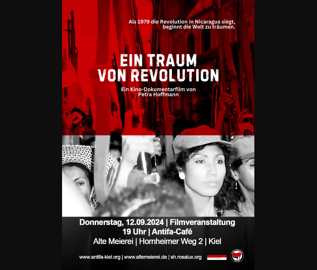"Ein Traum von Revolution" in Kiel im Antifa-Café / Alte Meierei!
Kommt zahlreich!
<a href="/fau_kiel/">FAU Kiel</a> <a href="/faukiel/">FAU Kiel</a> <a href="/F_AntifaKiel/">feministische Antifa Kiel</a> <a href="/LinkeKiel/">Die Linke Kiel</a>  <a href="/PerspektiveK/">Perspektive Solidarität Kiel</a> @dgb_niedersachsen @gj_nds 
@linksjugendniedersachsen <a href="/derrechterand/">#AntifaMagazin @derrechterand ❤️ 🚩 ... 🌶️🍋🥕</a>