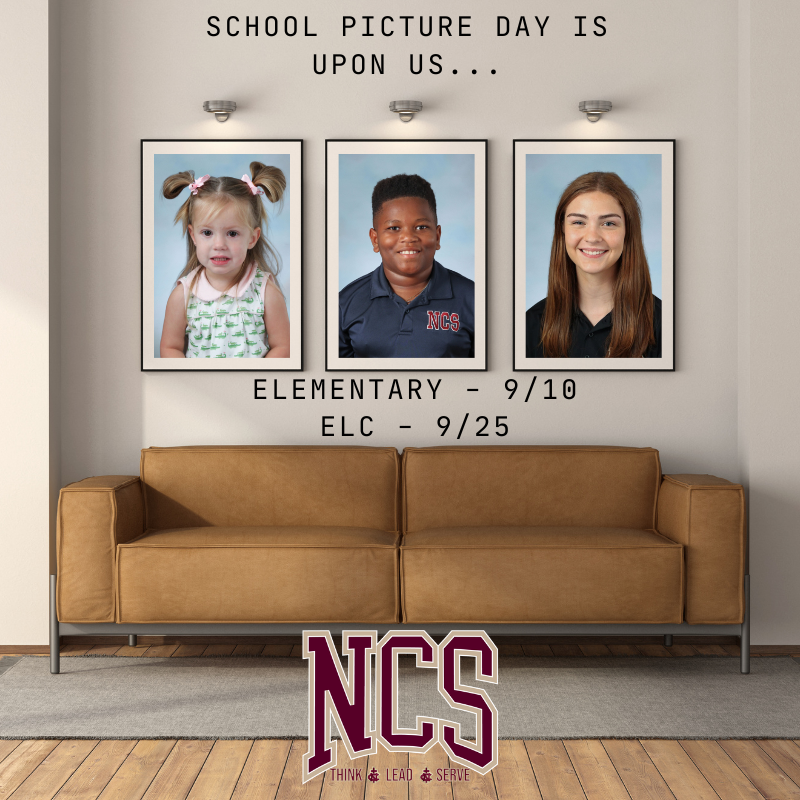 NCSCovington's tweet image. School Picture day for ELEMENTARY is TOMORROW! Secondary students that need make up pictures taken will also be able to take their pics tomorrow as well!!!

Smile big for those photos that will be showcased on the wall!!!

Save the Date for ELC:  September 25th!

#smilebig