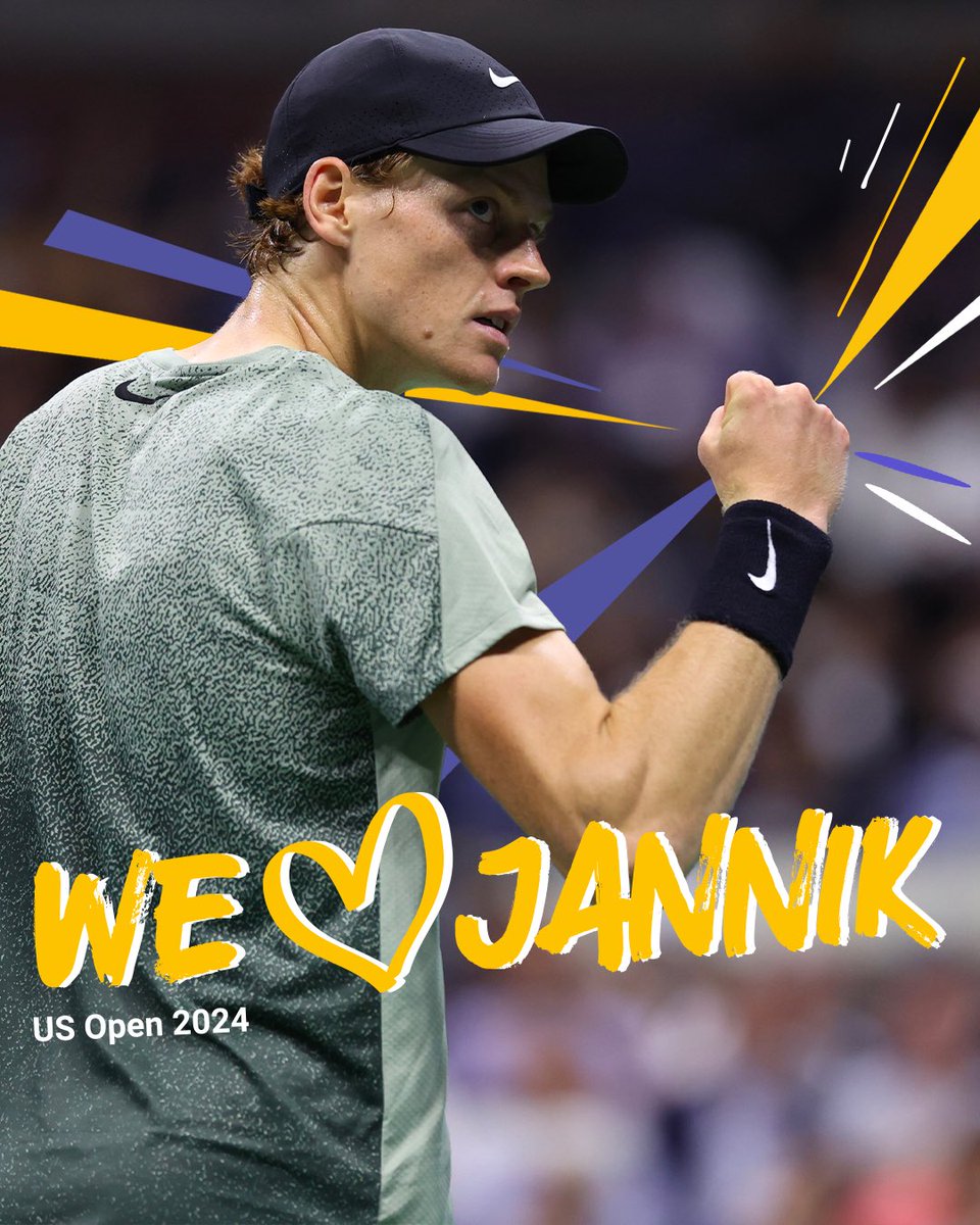 FASTWEB (@fastweb) on Twitter photo In 3 set ha portato a casa gli #USOpen, vincendo il suo secondo Slam e il cuore di milioni di persone da tutto il mondo.
Ma ciò che amiamo di Jannik è quella sua particolare grinta gentile, che ci ispira ogni volta che il campione entra in campo.
In poche parole: we💛<a href="/janniksin/">Jannik Sinner</a> In 3 set ha portato a casa gli #USOpen, vincendo il suo secondo Slam e il cuore di milioni di persone da tutto il mondo.
Ma ciò che amiamo di Jannik è quella sua particolare grinta gentile, che ci ispira ogni volta che il campione entra in campo.
In poche parole: we💛<a href="/janniksin/">Jannik Sinner</a>