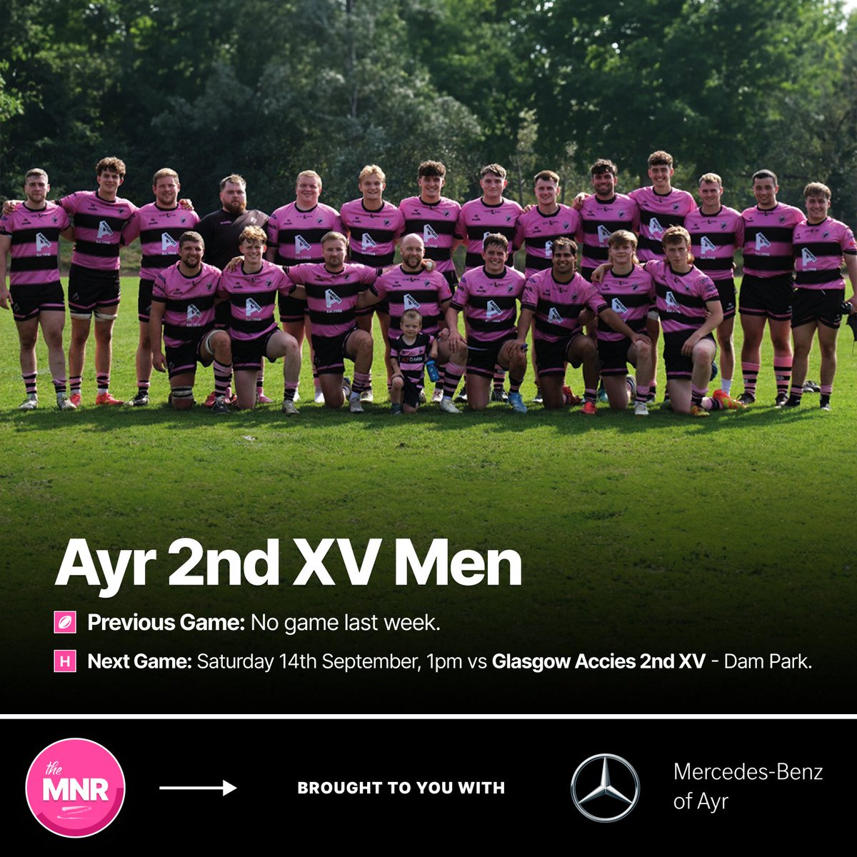OfficialAyrRFC's tweet photo. The Monday Night Roundup | 🗒️

Start your week off by catching up on all the ongoings at the club - Brought to you with Mercedes-Benz of Ayr!

Check out all our teams below: 👇
https://t.co/au4hAaOUDa

#millbraemade | #MNR https://t.co/x600CHKgg1