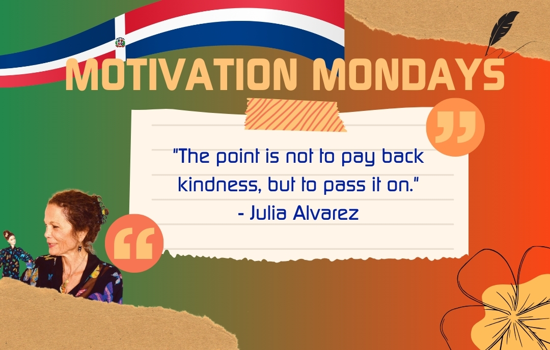 UFOAS's tweet photo. Get going week with a reminder to pass on kindness from Julia Alvarez: "The point is not to pay back kindness, but to pass it on." 

Tag a fellow Gator you want to share some kindness with! 💙🧡 #MotivationMonday https://t.co/FZMkvHLMkg