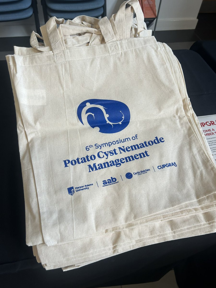 Excited to be <a href="/HarperAdamsUni/">Harper Adams University</a> for Symposium on Potato Cyst Nematodes, which explores strategies to mitigate the impact of these very damaging pests. 🥔🪱
Online registration still available! 
🕸️ web.cvent.com/event/56a2ab8b…