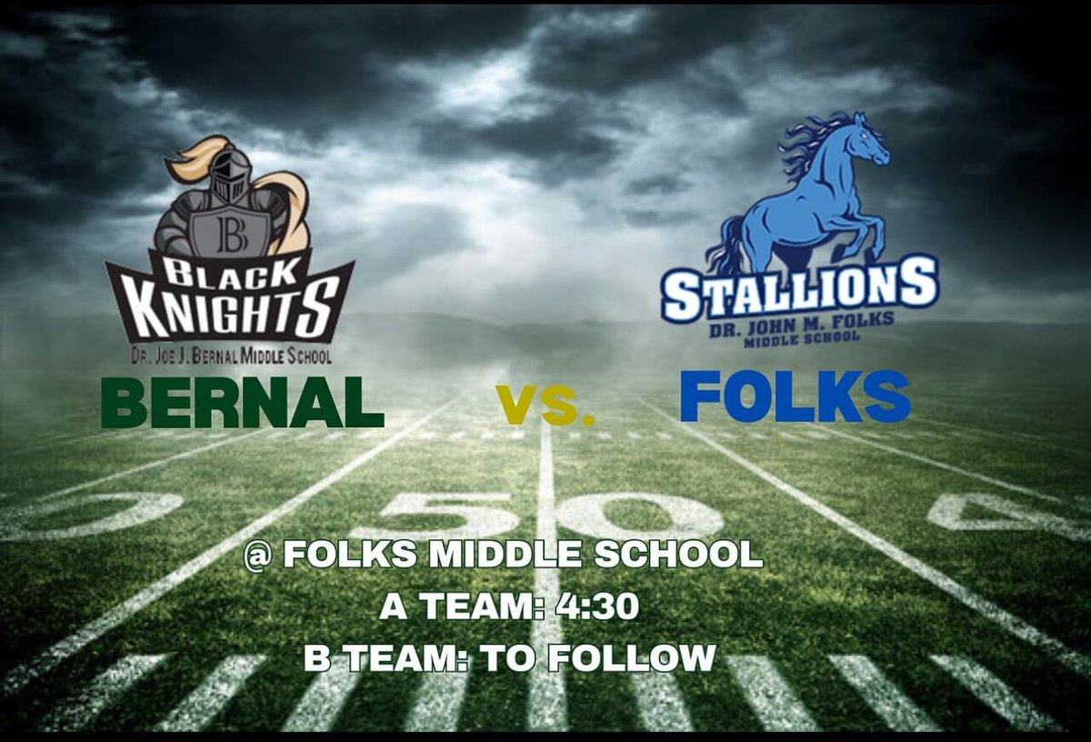 CoachReardon_'s tweet photo. Almost Gameday!!! Come out and support the @BernalKnights π 8th grade @ Folks MS.
#TeamBernal #AllWork #PerfectEffort https://t.co/J5ZXkFrrhj