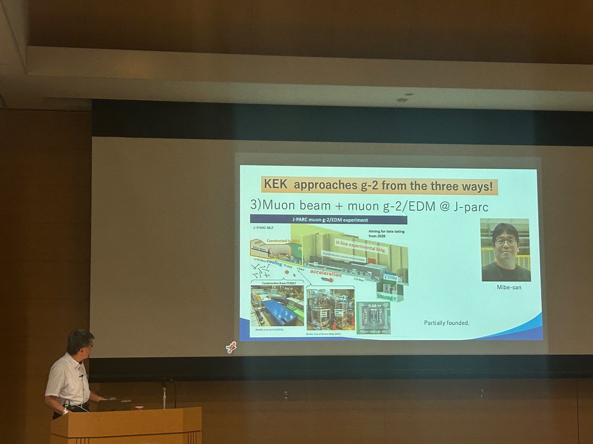 Marina Krstic Marinkovic (@mkmonthelattice) on Twitter photo Introduced by <a href="/ShojiHashimoto3/">Shoji Hashimoto (橋本省二)</a>, the Director General of <a href="/kek_jp/">KEK 高エネルギー加速器研究機構</a> and a “SUSY hunter”, Prof. Shoji Asai, welcomes the participants of the 7th Plenary Workshop of the Muon g-2 Theory Initiative and stresses the importance of Learning from Failure.
conference-indico.kek.jp/event/257/ Introduced by <a href="/ShojiHashimoto3/">Shoji Hashimoto (橋本省二)</a>, the Director General of <a href="/kek_jp/">KEK 高エネルギー加速器研究機構</a> and a “SUSY hunter”, Prof. Shoji Asai, welcomes the participants of the 7th Plenary Workshop of the Muon g-2 Theory Initiative and stresses the importance of Learning from Failure.
conference-indico.kek.jp/event/257/