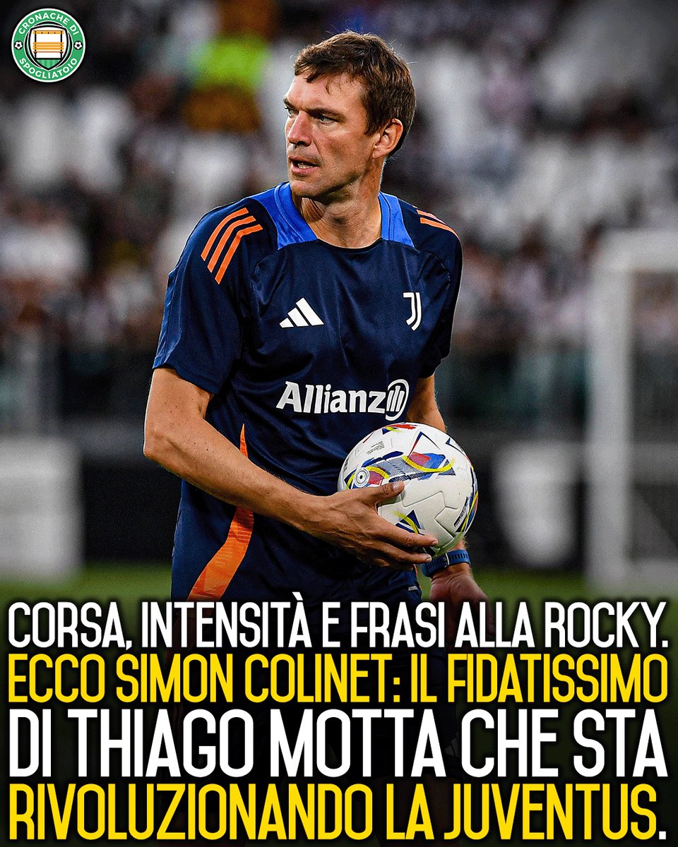 CronacheTweet's tweet photo. Il nostro Marco Canestrelli ci parla dellโuomo che sta rivoluzionando la preparazione atletica della #Juventus: Simon #Colinet, il fidatissimo di #ThiagoMotta.
(1/8) https://t.co/uMQxwkWT1l