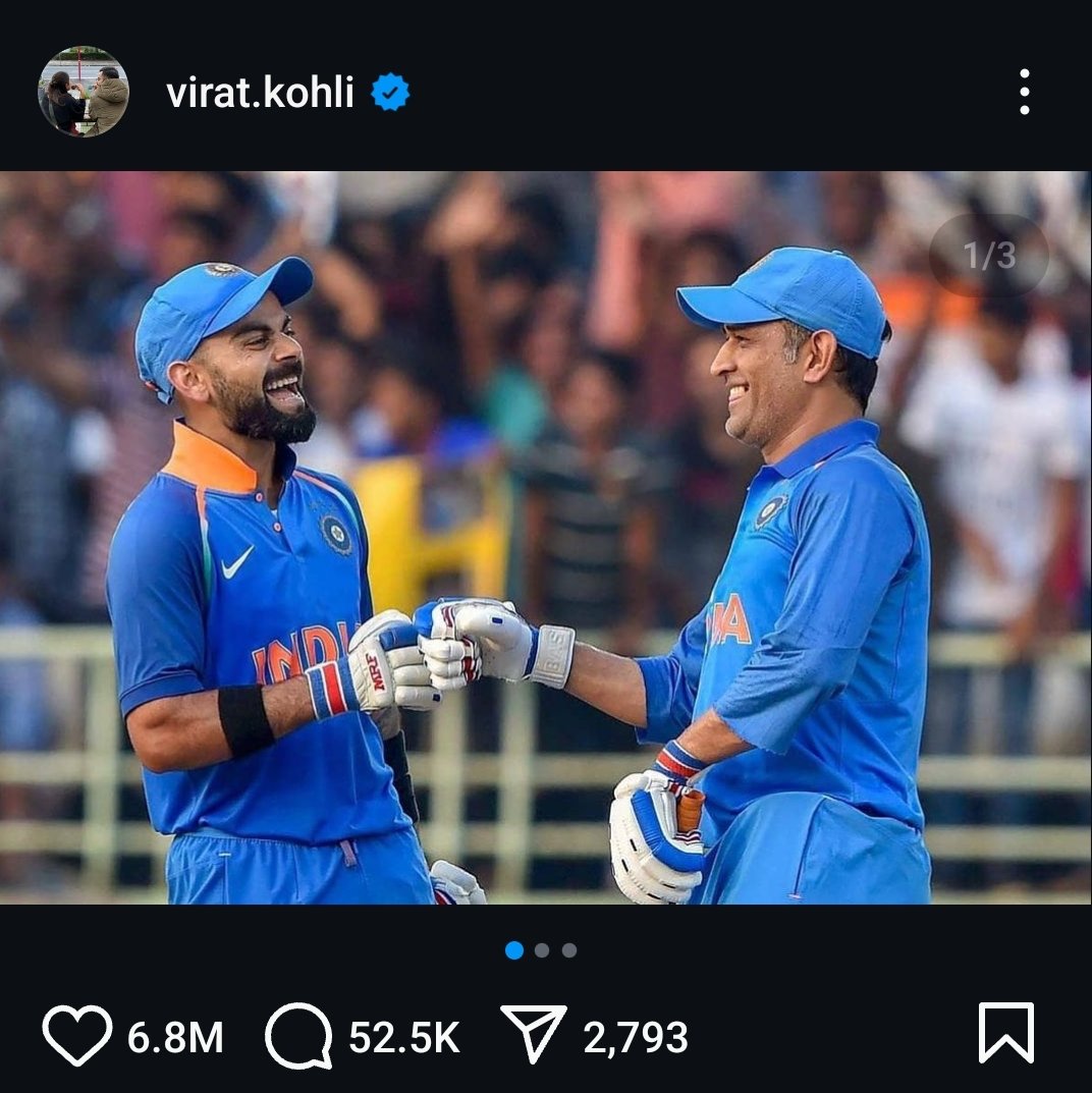 imVK0hlI_18's tweet photo. I love this Partnership 😍💫
Mahirat ❤️
#SurVir #PlayBold #OnThisDay #ViratKohli #16YearsOfViratKohli #GreatestofAllTime #CristianoRonaldo #MUFC #ManUtd #Mazraoui #FCBayern #manunited #ChelseaFC #MadeOfBold https://t.co/e54RVlWCU0