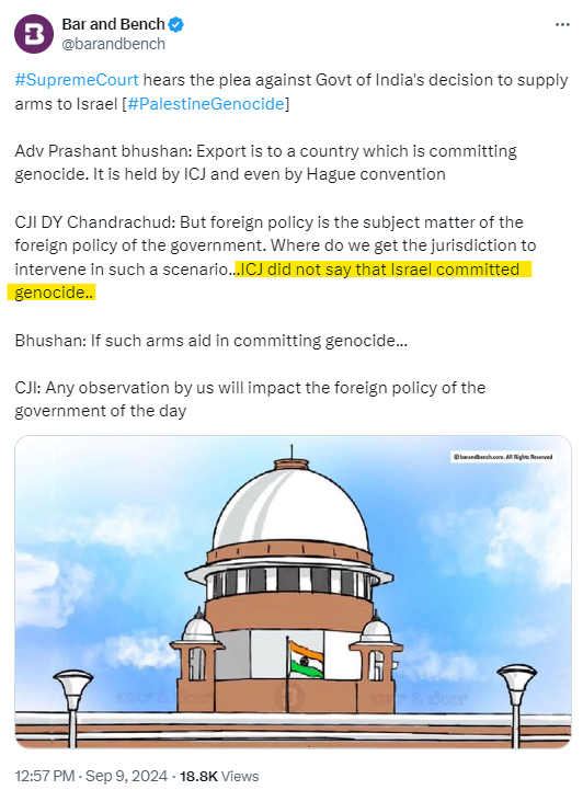 jagdish_2204's tweet image. Bhushan get slapped by SC ! Will leftists and Congress / Opposition stop the 'genocide' raga? 
@priyankagandhi @pbhushan1 
#IsraelFightsBack #HamasisISIS