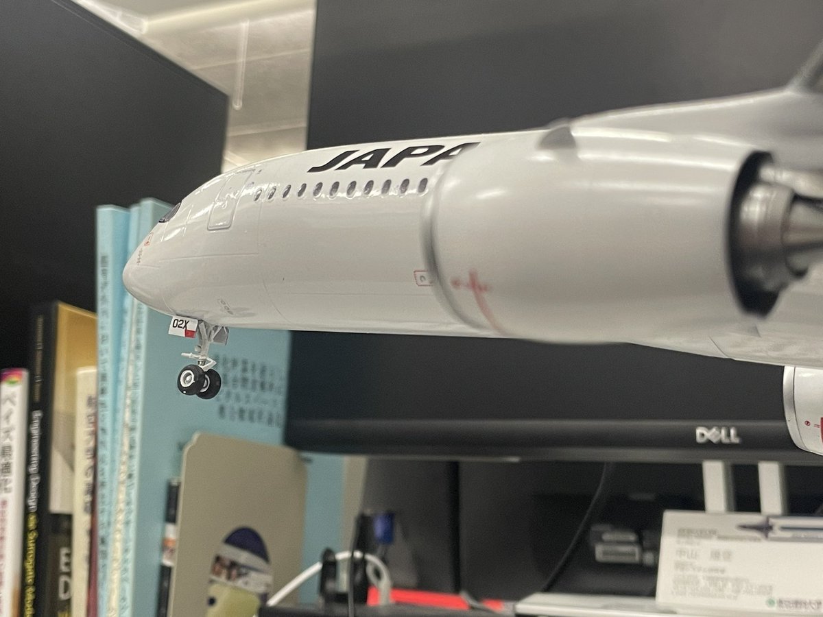 tamon_at_21's tweet photo. #旅客機　#JAL  #プラモデル　#旅客機模型　#A350 #JA02XJ
ZVEZDA 1/144 A350-900
JA02XJ
依頼品完成！ https://t.co/PDC0uZ3zgF