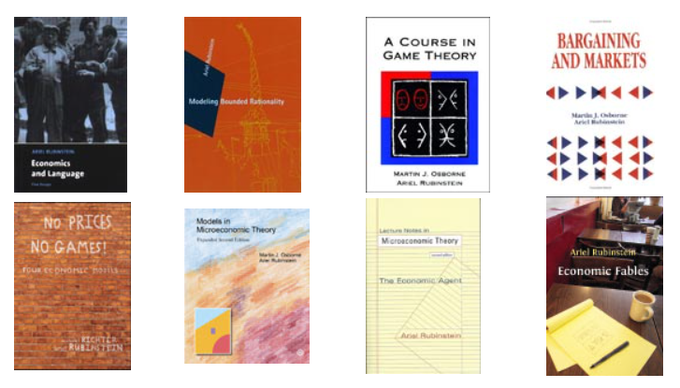 ArielRubinstein's tweet photo. Are you a student or instructor of a course in Game Theory, Intermediate Micro , or Advance Economic Theory ?  

The following books are available for FREE downloading. 

Instructors (only) can ask also for solution manuals for "A course in GT" (MA or PHD), "Models in Microeconomic Theory" (BA or MA)  and "Lecture Notes in Microeconomic Theory" (MA or PHD) by filling a form on homepage.  See the URLS in the first comment.