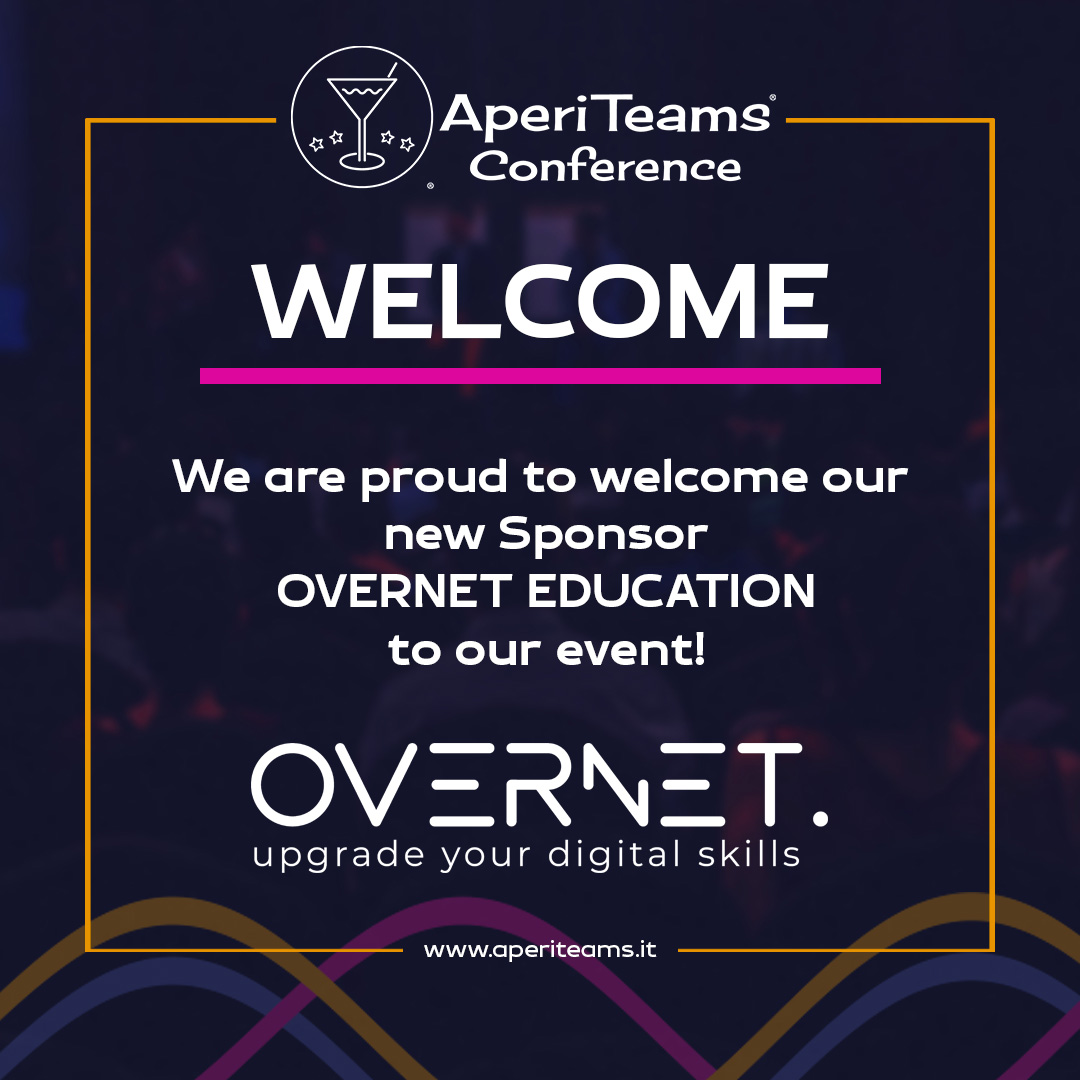 InsideTech_it's tweet image. 💥📢 #AperiTeams Conference Welcome Sponsor

Un caloroso benvenuto a @OvernetE!

📆 9 ottobre 2024
📍 Microsoft House
🎥 Live Streaming
🎟️ Iscrizioni: aperiteams.it

#InsideTechnologies